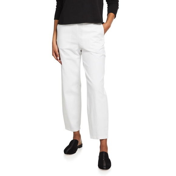 Eileen Fisher Organic Cotton Ankle Lantern Pants. New with tags, unopened, white - Picture 1 of 4
